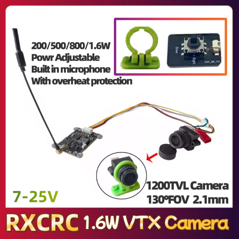 Modul RXCRC 5.8G 48CH 1.6W VTX - Fpv Drone Vtx ulasan dan harga