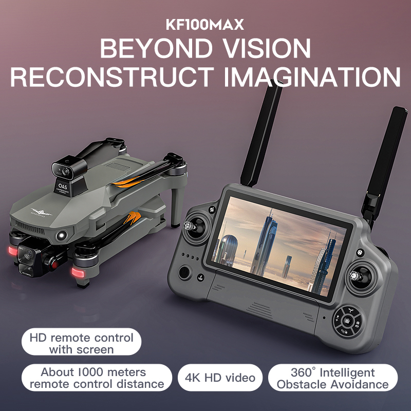 KF100 MAX Drone GPS Kamera 4K  - Fpv Drone Charger ulasan dan harga