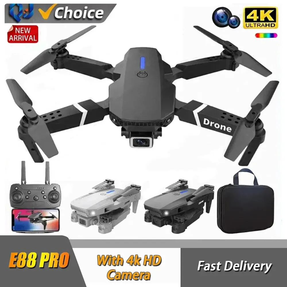 Drone RC kamera HD 4K 2024 P,  - Eachine Drone E58 ulasan dan harga